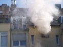 Brand Wohnung mit Menschenrettung Koeln Vingst Ostheimerstr  P050